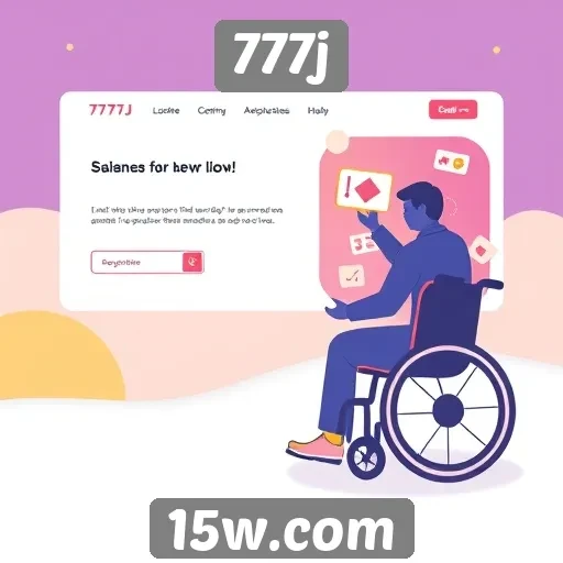 Acessibilidade e design do site 777j